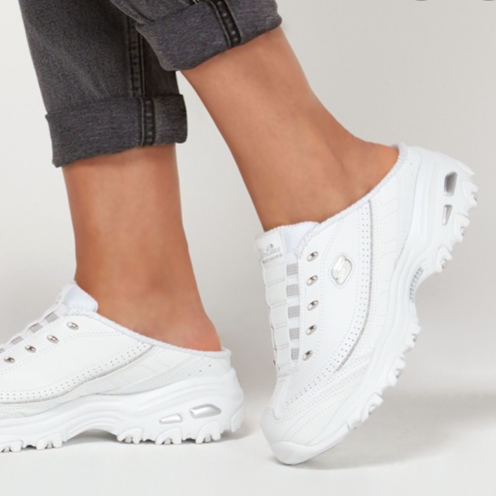 Skechers | D’Lites Bright Sky White Mule Sneakers